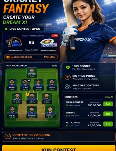 444WIN (444 win bet) fantasy cricket & matchday visual 3